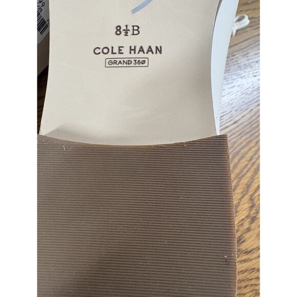 Cole Haan Shoes Womens Size 8.5 Cream White Oxfords Lace Preppy Modern Classic - Picture 8 of 9